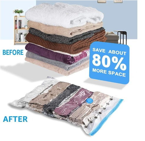 Vacuum Bag | Space Saver Compression Bags with Free Vacuum Pump