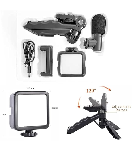 Video Making Kit 49 – Vlogging Camera Kit with Mic & Tripod Stand