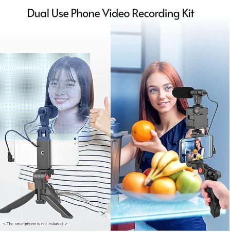 Video Making Kit 49 – Vlogging Camera Kit with Mic & Tripod Stand
